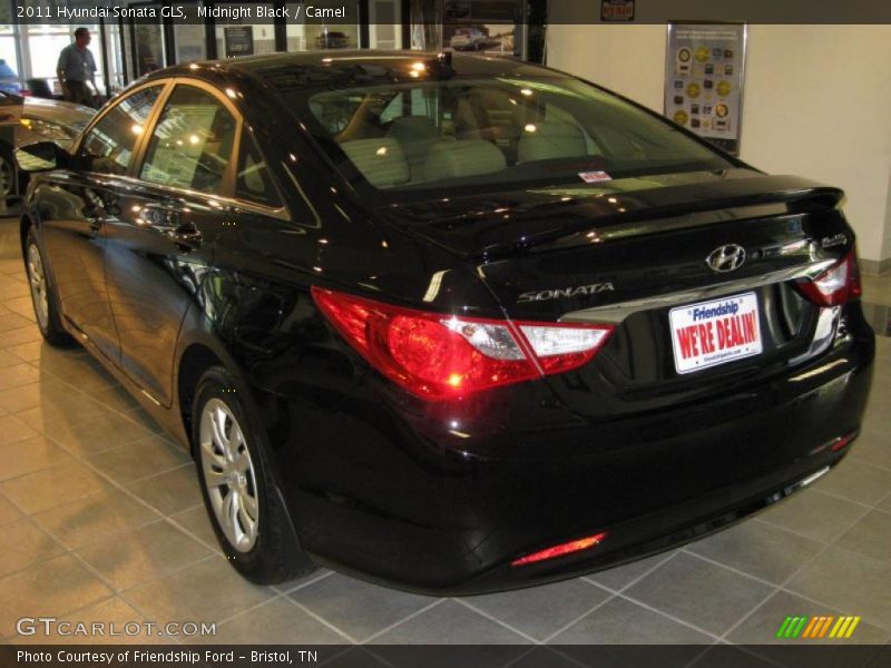 Midnight Black / Camel 2011 Hyundai Sonata GLS