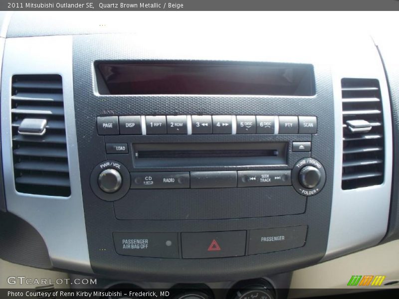Quartz Brown Metallic / Beige 2011 Mitsubishi Outlander SE