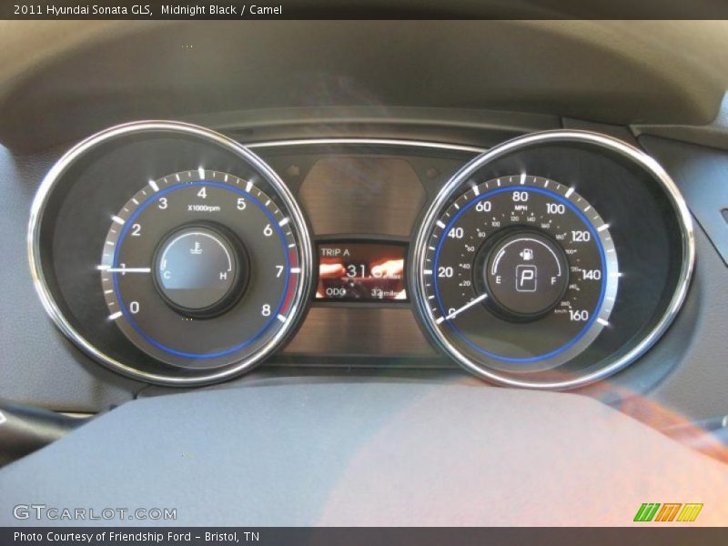 Midnight Black / Camel 2011 Hyundai Sonata GLS