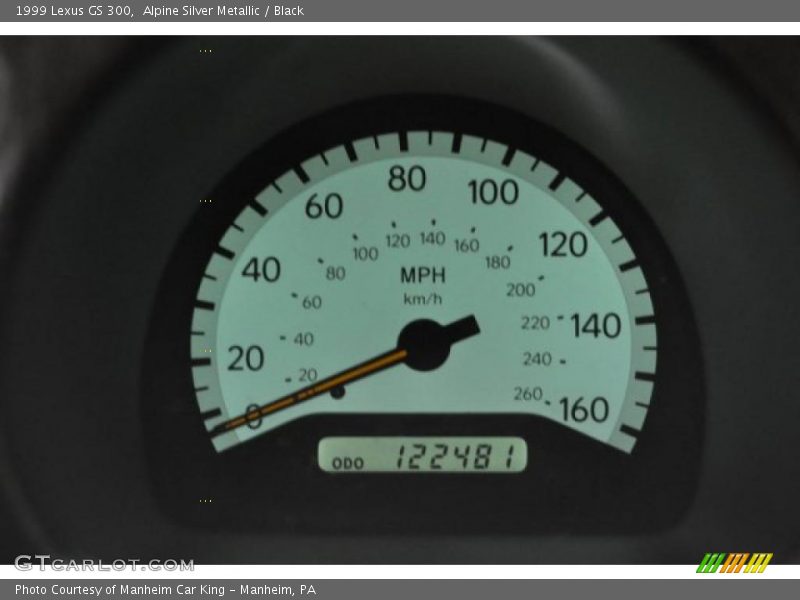 Alpine Silver Metallic / Black 1999 Lexus GS 300