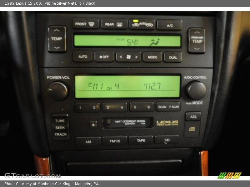 Alpine Silver Metallic / Black 1999 Lexus GS 300