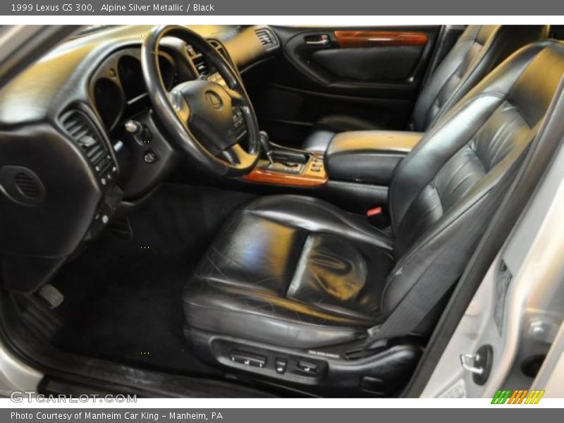 Alpine Silver Metallic / Black 1999 Lexus GS 300