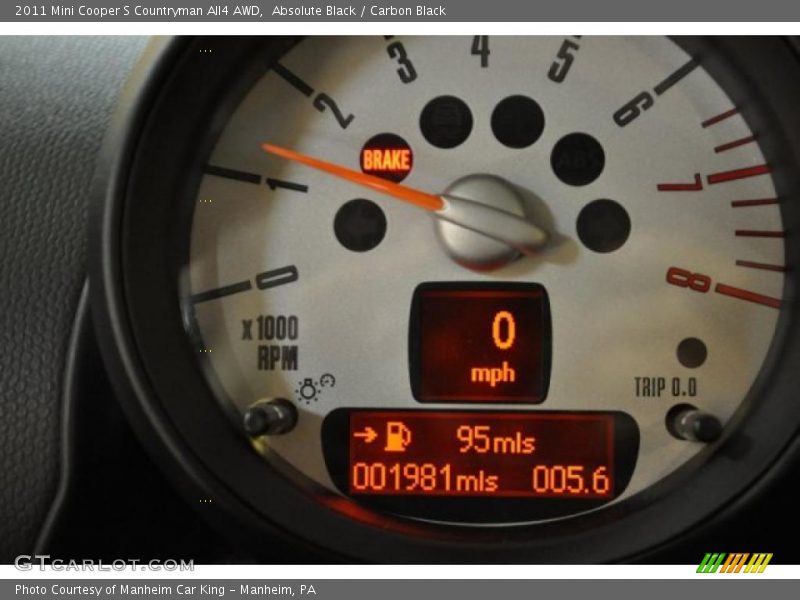 Absolute Black / Carbon Black 2011 Mini Cooper S Countryman All4 AWD