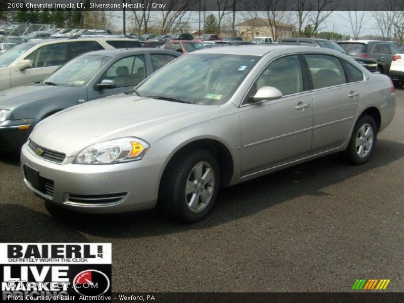 Silverstone Metallic / Gray 2008 Chevrolet Impala LT