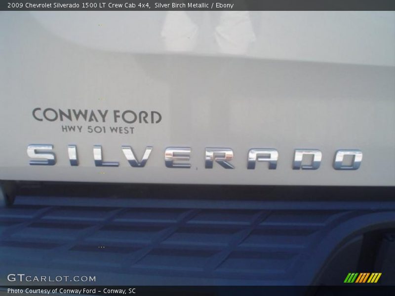 Silver Birch Metallic / Ebony 2009 Chevrolet Silverado 1500 LT Crew Cab 4x4