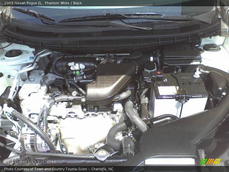 Phantom White / Black 2009 Nissan Rogue SL