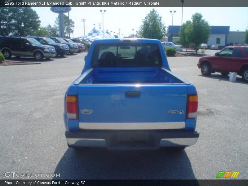 Bright Atlantic Blue Metallic / Medium Graphite 1999 Ford Ranger XLT Extended Cab