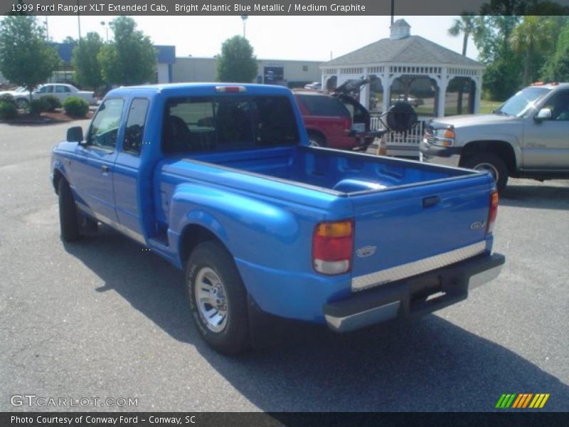 Bright Atlantic Blue Metallic / Medium Graphite 1999 Ford Ranger XLT Extended Cab