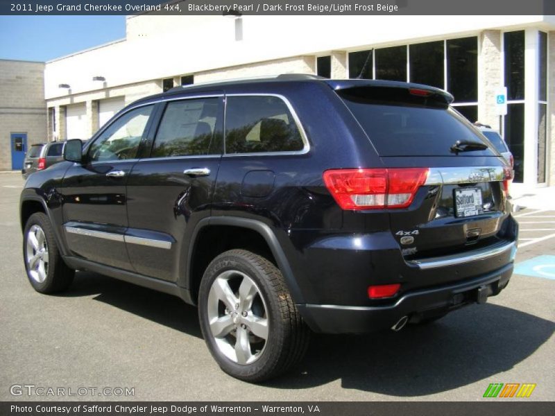 Blackberry Pearl / Dark Frost Beige/Light Frost Beige 2011 Jeep Grand Cherokee Overland 4x4