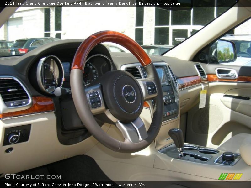 Blackberry Pearl / Dark Frost Beige/Light Frost Beige 2011 Jeep Grand Cherokee Overland 4x4