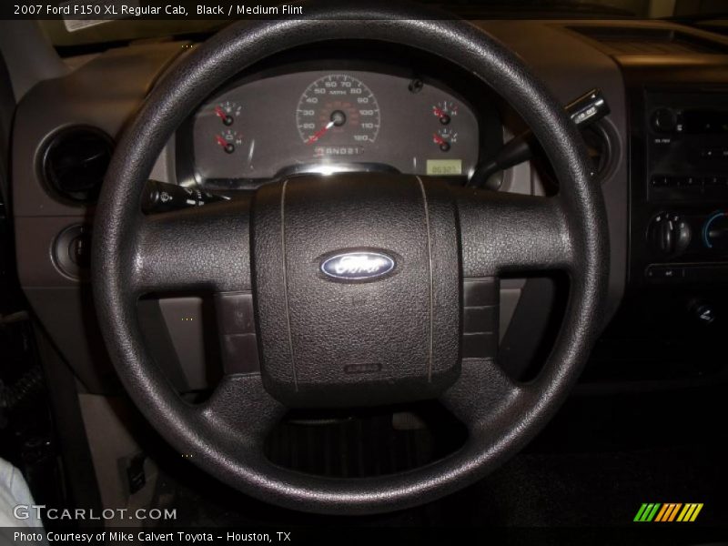 Black / Medium Flint 2007 Ford F150 XL Regular Cab
