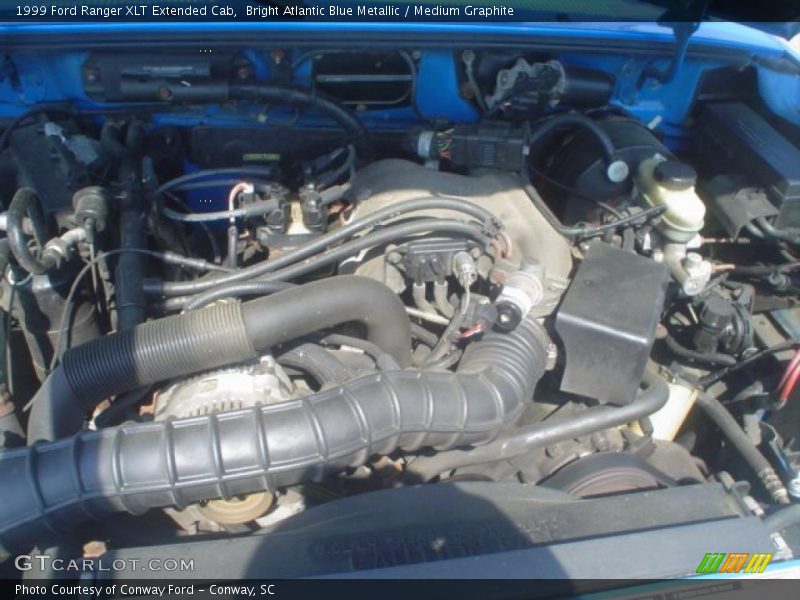 Bright Atlantic Blue Metallic / Medium Graphite 1999 Ford Ranger XLT Extended Cab