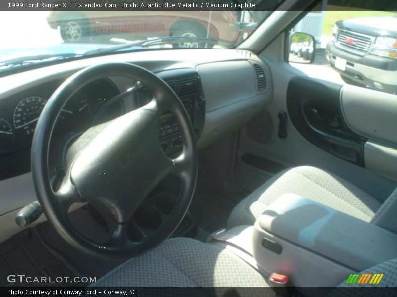 Bright Atlantic Blue Metallic / Medium Graphite 1999 Ford Ranger XLT Extended Cab