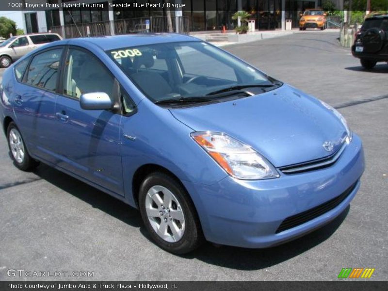 Seaside Blue Pearl / Bisque 2008 Toyota Prius Hybrid Touring