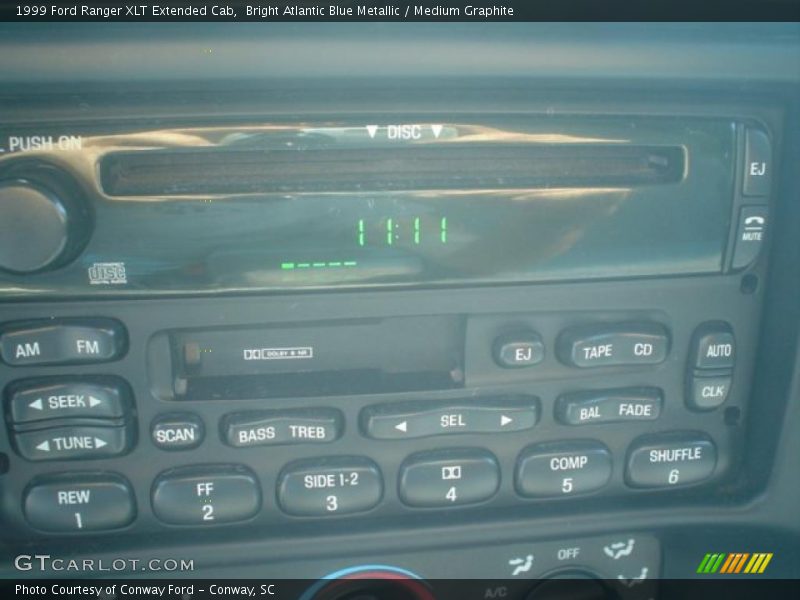 Bright Atlantic Blue Metallic / Medium Graphite 1999 Ford Ranger XLT Extended Cab