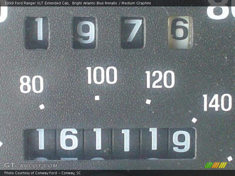 Bright Atlantic Blue Metallic / Medium Graphite 1999 Ford Ranger XLT Extended Cab