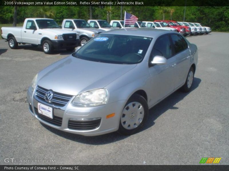 Reflex Silver Metallic / Anthracite Black 2006 Volkswagen Jetta Value Edition Sedan