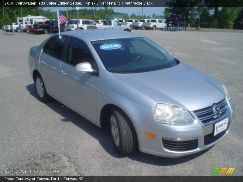 Reflex Silver Metallic / Anthracite Black 2006 Volkswagen Jetta Value Edition Sedan