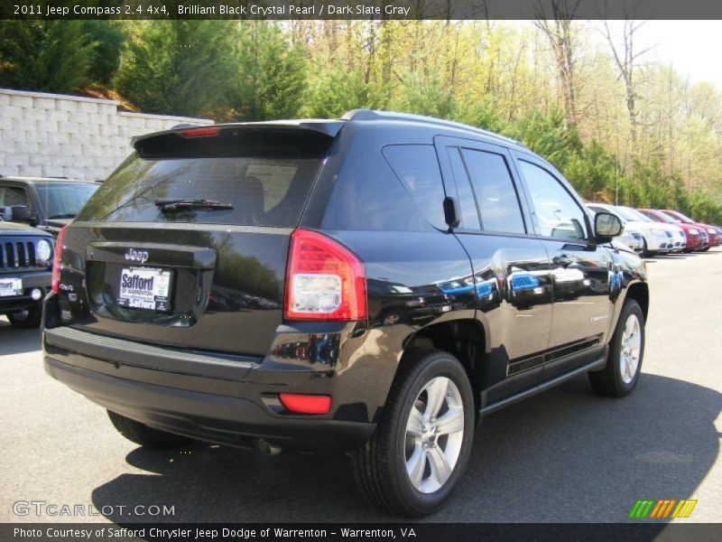 Brilliant Black Crystal Pearl / Dark Slate Gray 2011 Jeep Compass 2.4 4x4