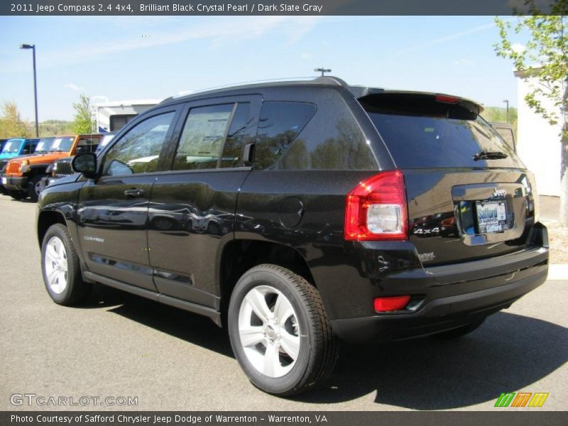 Brilliant Black Crystal Pearl / Dark Slate Gray 2011 Jeep Compass 2.4 4x4