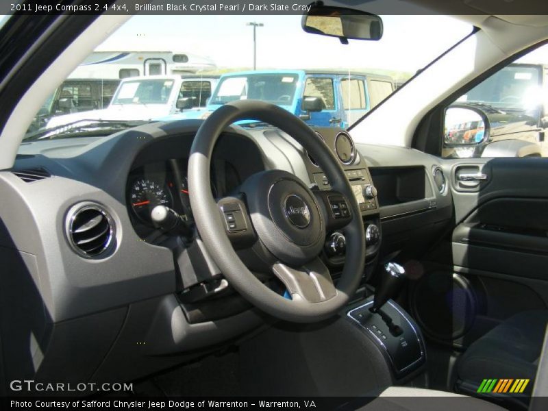 Brilliant Black Crystal Pearl / Dark Slate Gray 2011 Jeep Compass 2.4 4x4