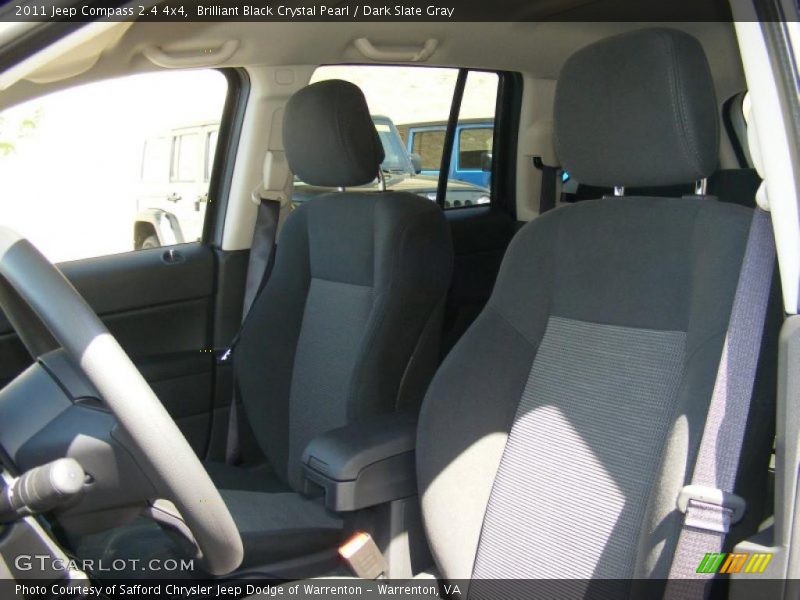 Brilliant Black Crystal Pearl / Dark Slate Gray 2011 Jeep Compass 2.4 4x4