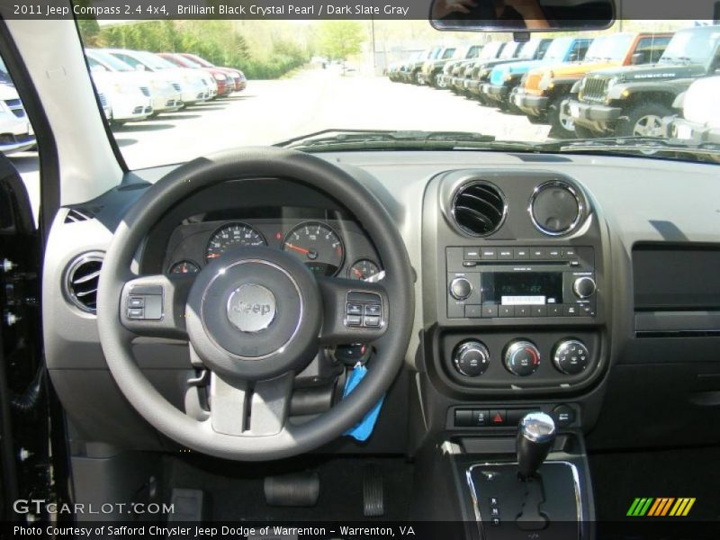 Brilliant Black Crystal Pearl / Dark Slate Gray 2011 Jeep Compass 2.4 4x4