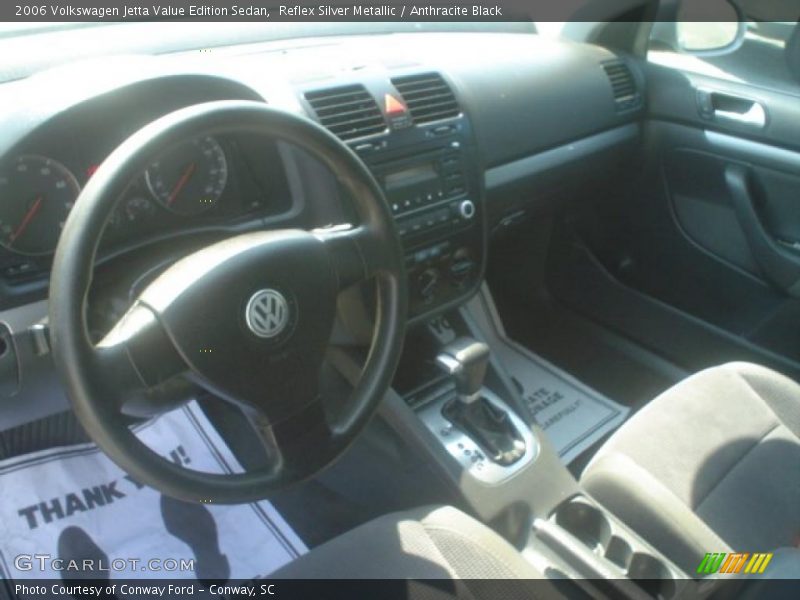 Reflex Silver Metallic / Anthracite Black 2006 Volkswagen Jetta Value Edition Sedan