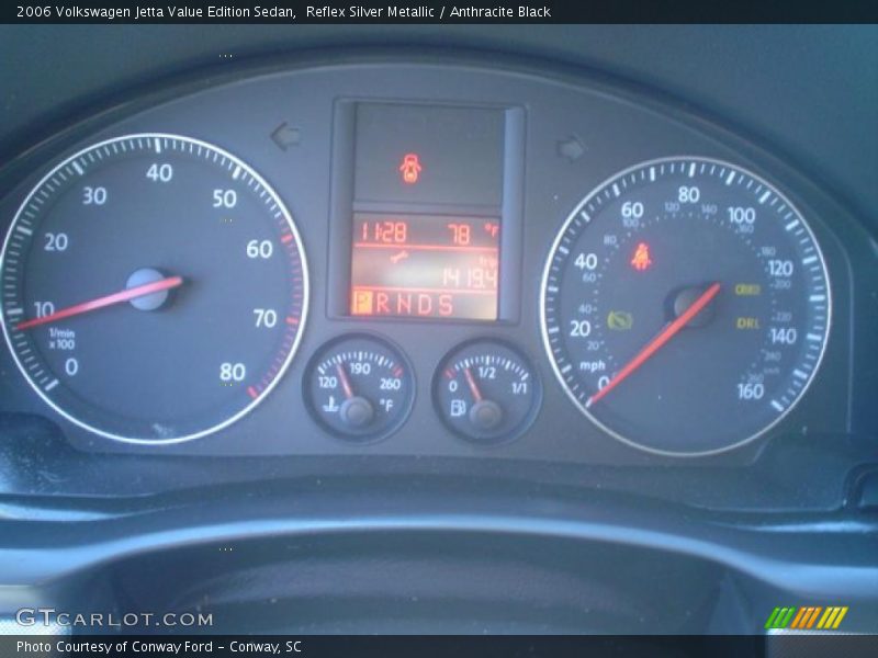 Reflex Silver Metallic / Anthracite Black 2006 Volkswagen Jetta Value Edition Sedan