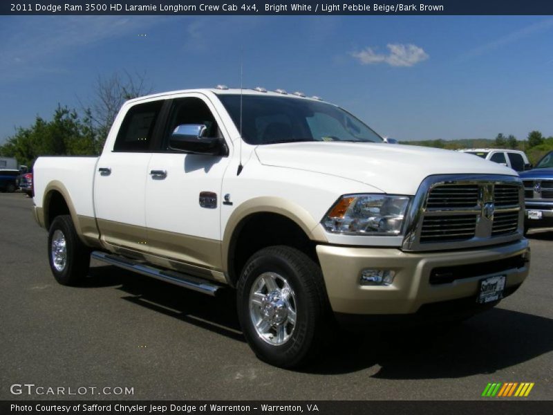 Front 3/4 View of 2011 Ram 3500 HD Laramie Longhorn Crew Cab 4x4