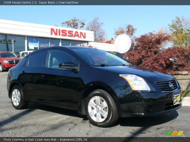 Super Black / Charcoal/Steel 2008 Nissan Sentra 2.0