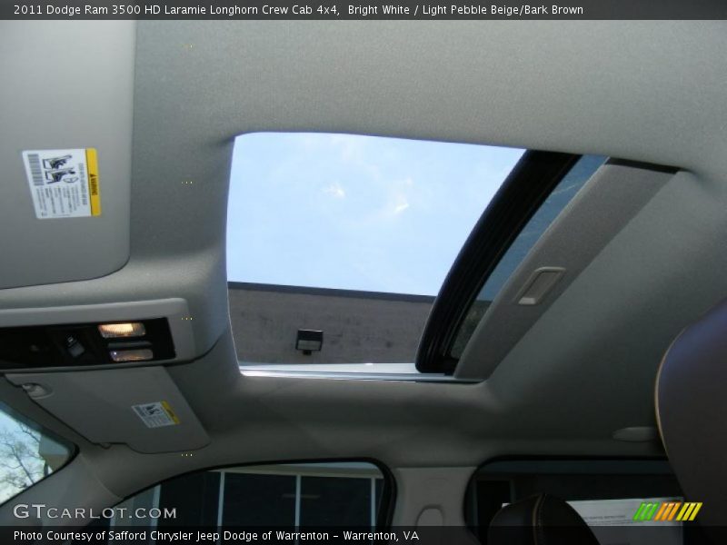 Sunroof of 2011 Ram 3500 HD Laramie Longhorn Crew Cab 4x4