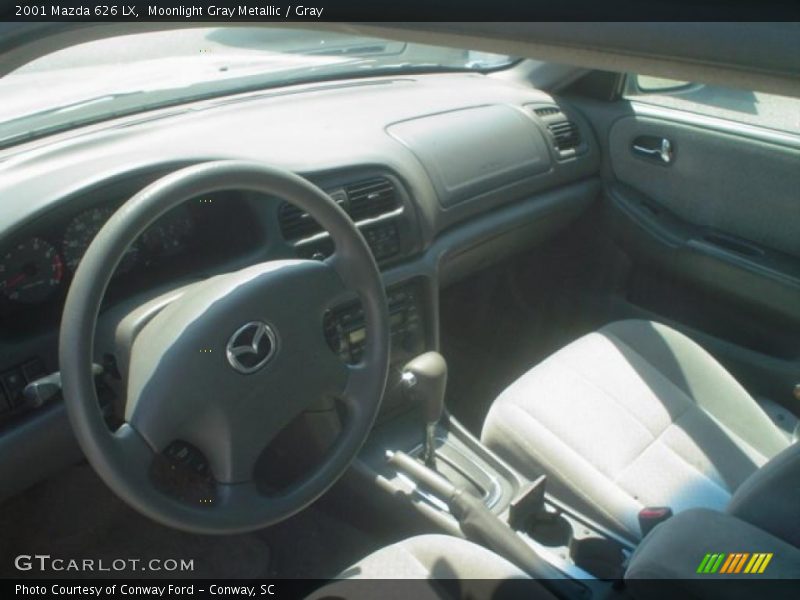 Moonlight Gray Metallic / Gray 2001 Mazda 626 LX