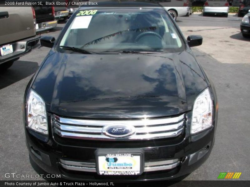 Black Ebony / Charcoal Black 2008 Ford Fusion SE