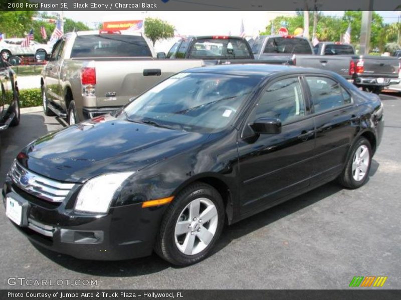 Black Ebony / Charcoal Black 2008 Ford Fusion SE
