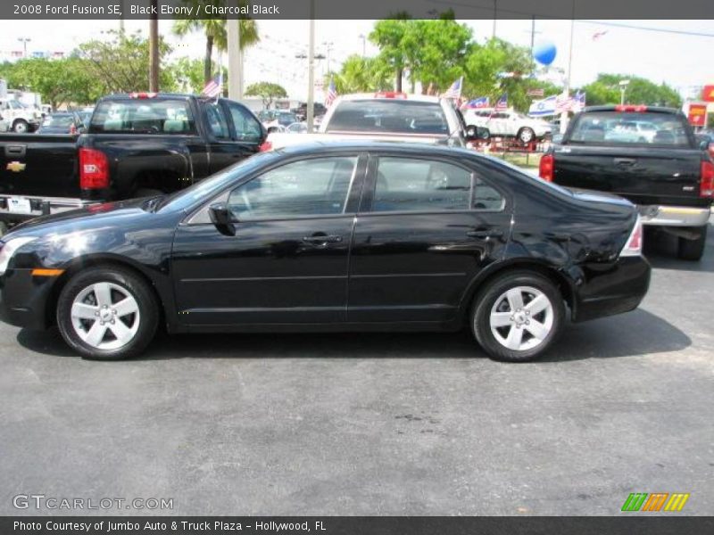 Black Ebony / Charcoal Black 2008 Ford Fusion SE
