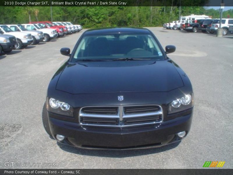 Brilliant Black Crystal Pearl / Dark Slate Gray 2010 Dodge Charger SXT