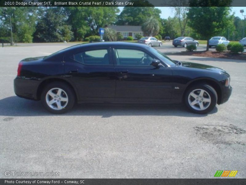 Brilliant Black Crystal Pearl / Dark Slate Gray 2010 Dodge Charger SXT