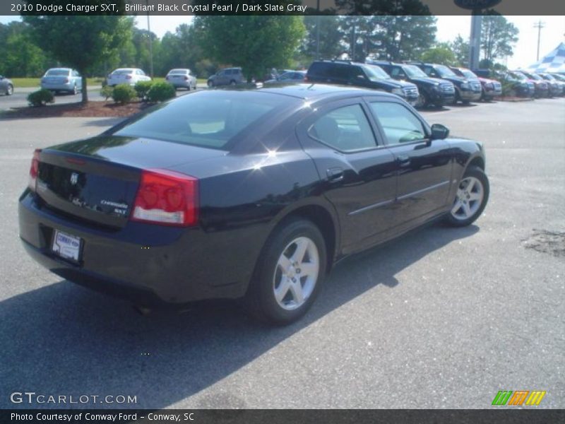 Brilliant Black Crystal Pearl / Dark Slate Gray 2010 Dodge Charger SXT