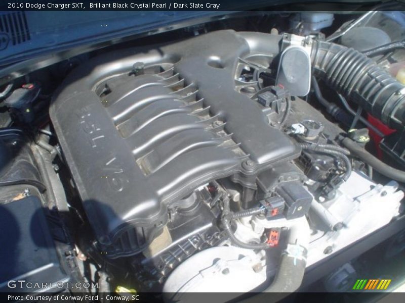 Brilliant Black Crystal Pearl / Dark Slate Gray 2010 Dodge Charger SXT