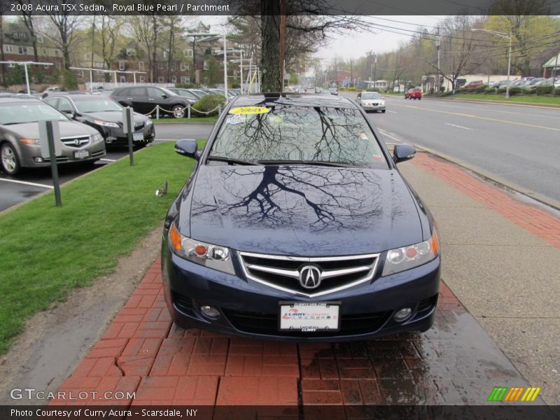 Royal Blue Pearl / Parchment 2008 Acura TSX Sedan