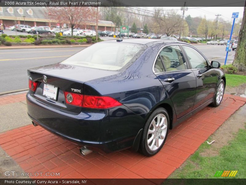 Royal Blue Pearl / Parchment 2008 Acura TSX Sedan