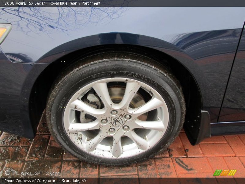 Royal Blue Pearl / Parchment 2008 Acura TSX Sedan