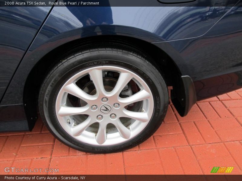 Royal Blue Pearl / Parchment 2008 Acura TSX Sedan