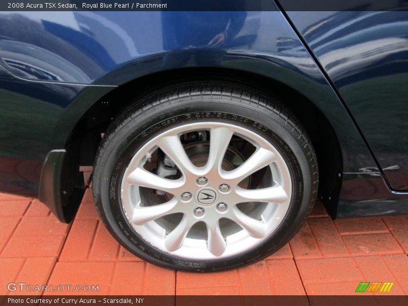 Royal Blue Pearl / Parchment 2008 Acura TSX Sedan
