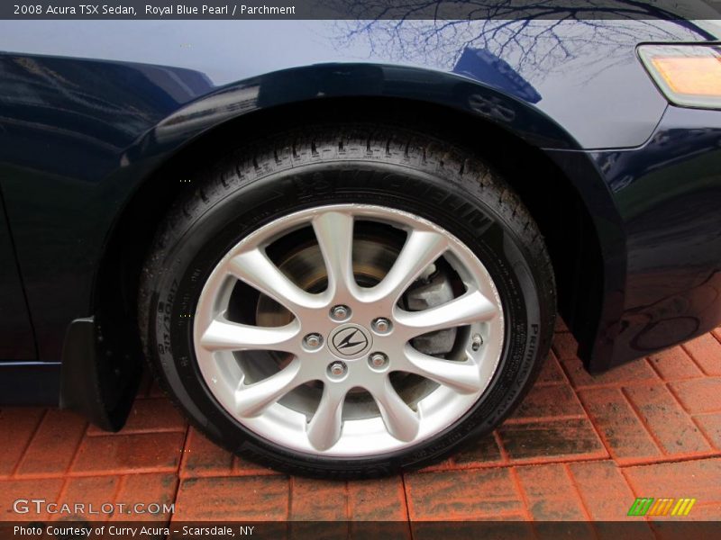 Royal Blue Pearl / Parchment 2008 Acura TSX Sedan