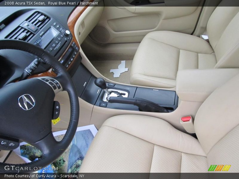 Royal Blue Pearl / Parchment 2008 Acura TSX Sedan