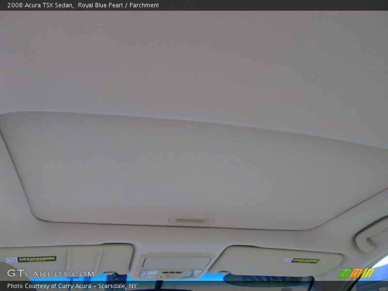 Royal Blue Pearl / Parchment 2008 Acura TSX Sedan