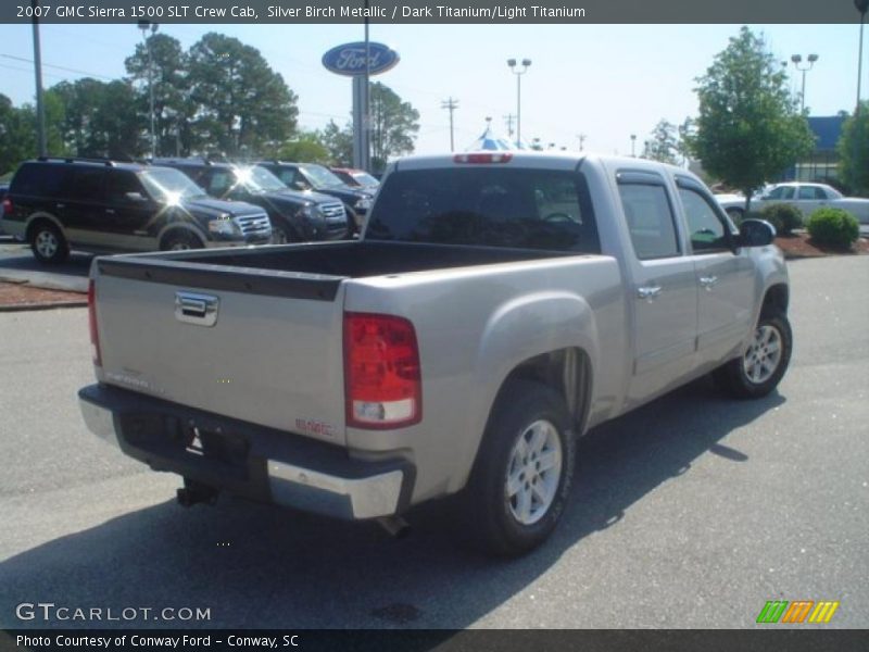 Silver Birch Metallic / Dark Titanium/Light Titanium 2007 GMC Sierra 1500 SLT Crew Cab
