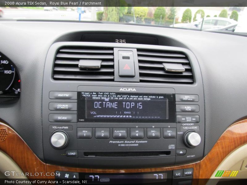 Royal Blue Pearl / Parchment 2008 Acura TSX Sedan